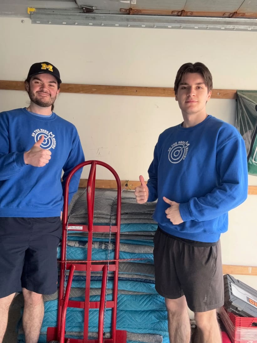 The founders of On The Mark Moving, professional movers in London Ontario