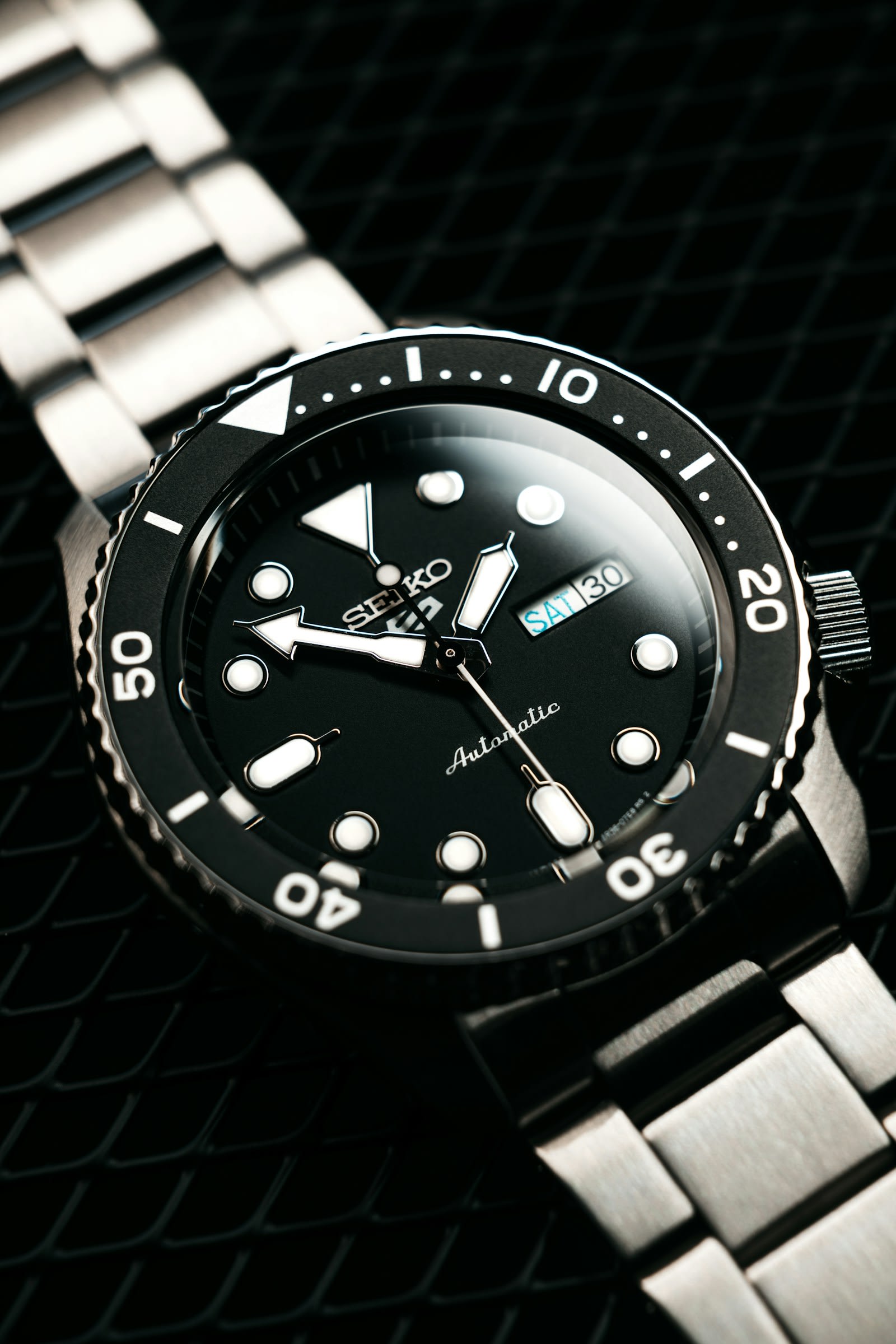 Seiko 5 Sports SRPD55 หน้าดำ มือสอง