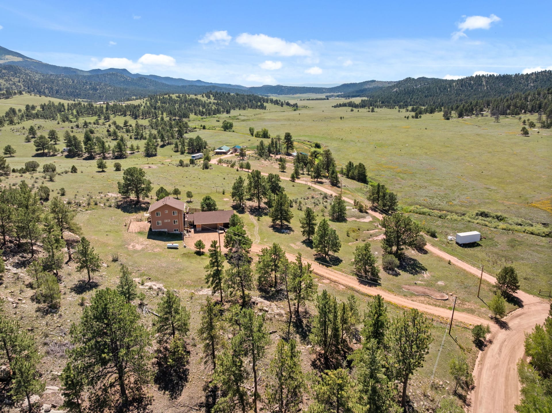 Property on Spring Valley Dr in Florissant, CO, photographed by Harrison Christopher