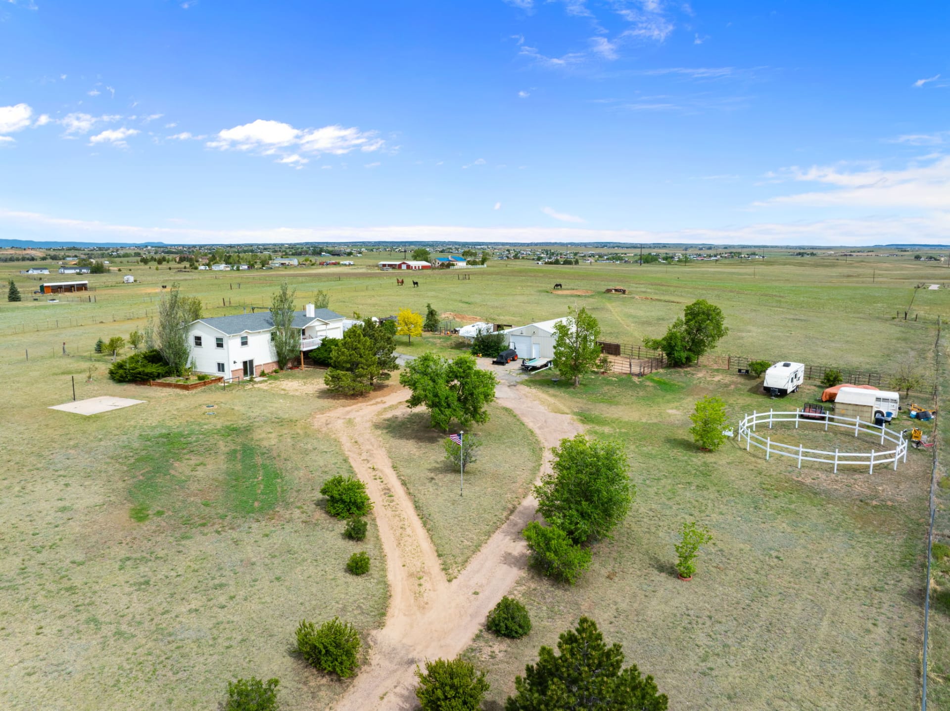 Property on Connies Dr in Peyton, CO, photographed by Harrison Christopher