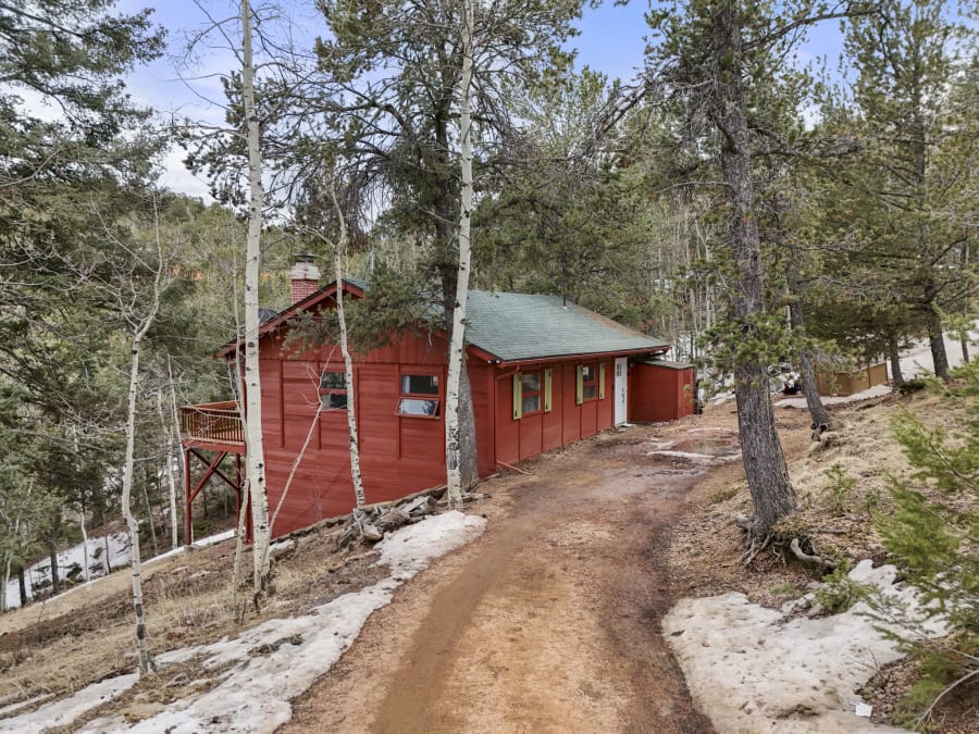 Property on Timber Ridge Rd in Divide, CO, photographed by Harrison Christopher