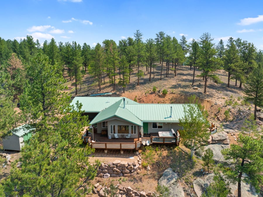 Property on Arapahoe Creek Trail in Florissant, CO, photographed by Harrison Christopher