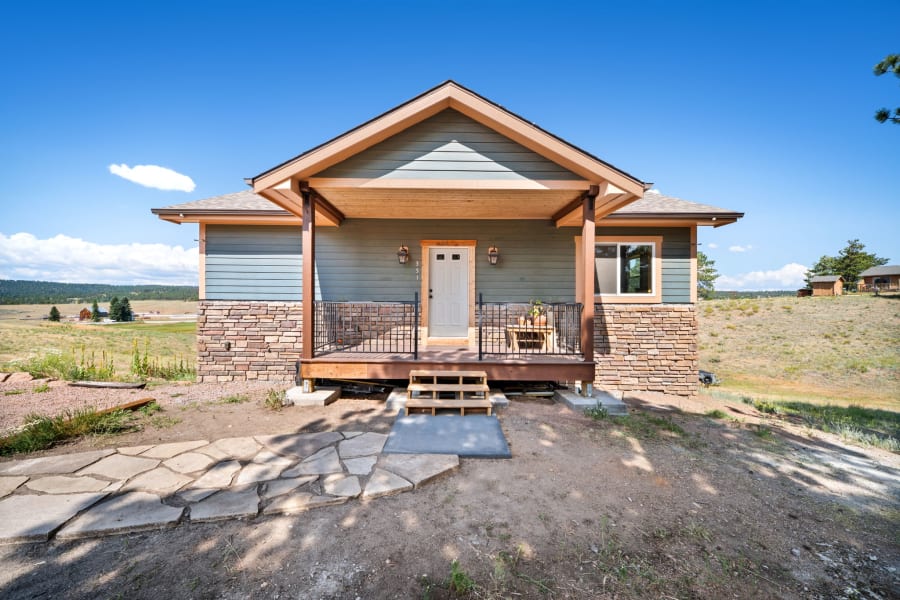 Property on High Pasture Rd in Florissant, CO, photographed by Harrison Christopher