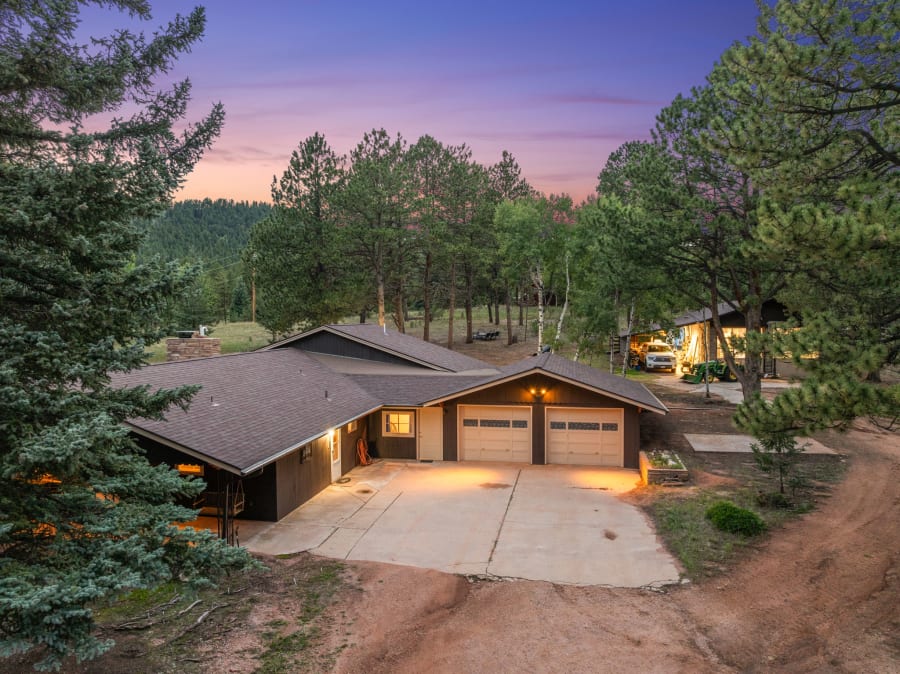 Property on Co Rd 21 in Woodland Park, CO, photographed by Harrison Christopher
