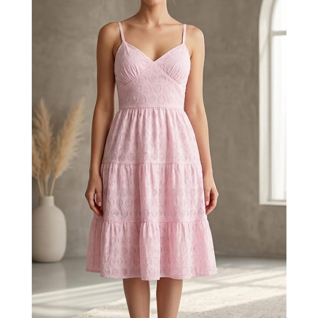 Textured Layered Sun Dress