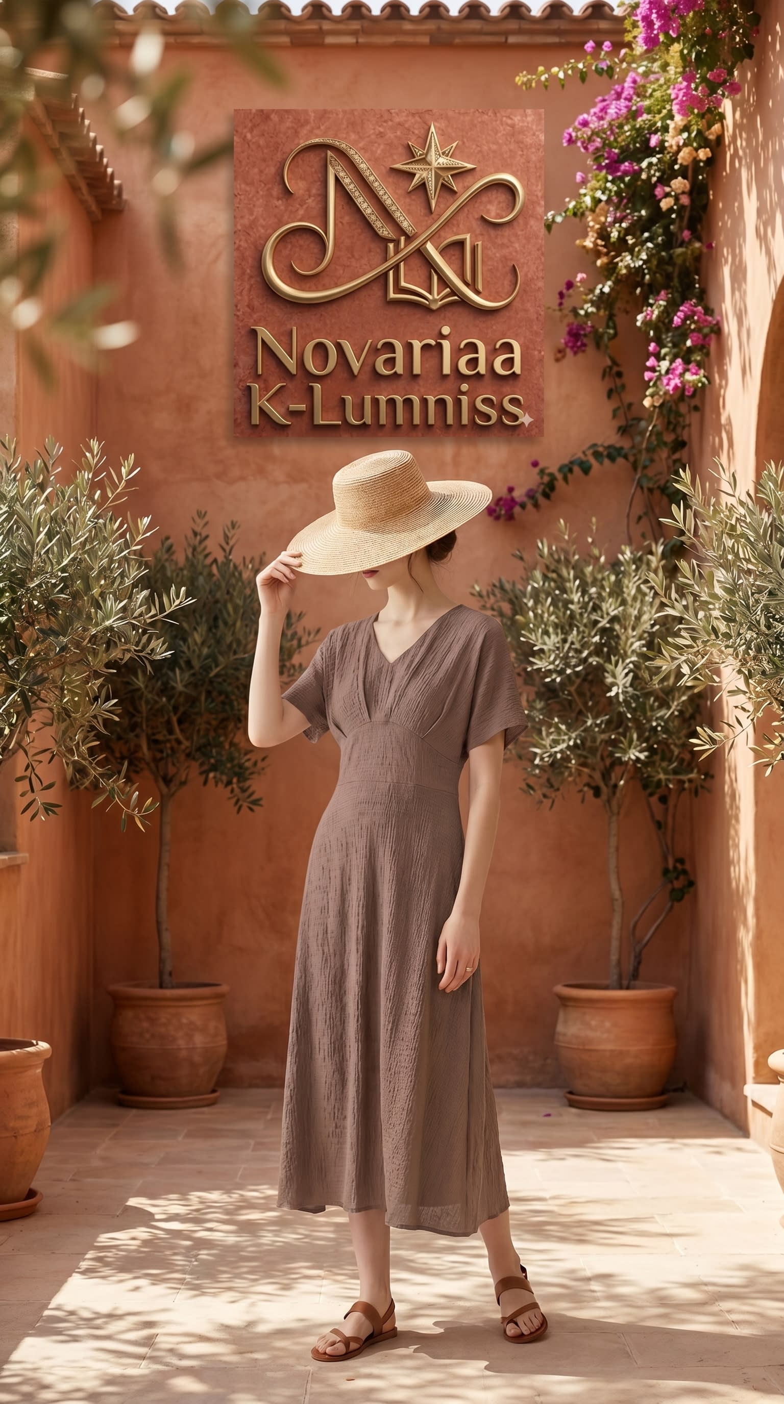 Georgette Waist Midi Dress