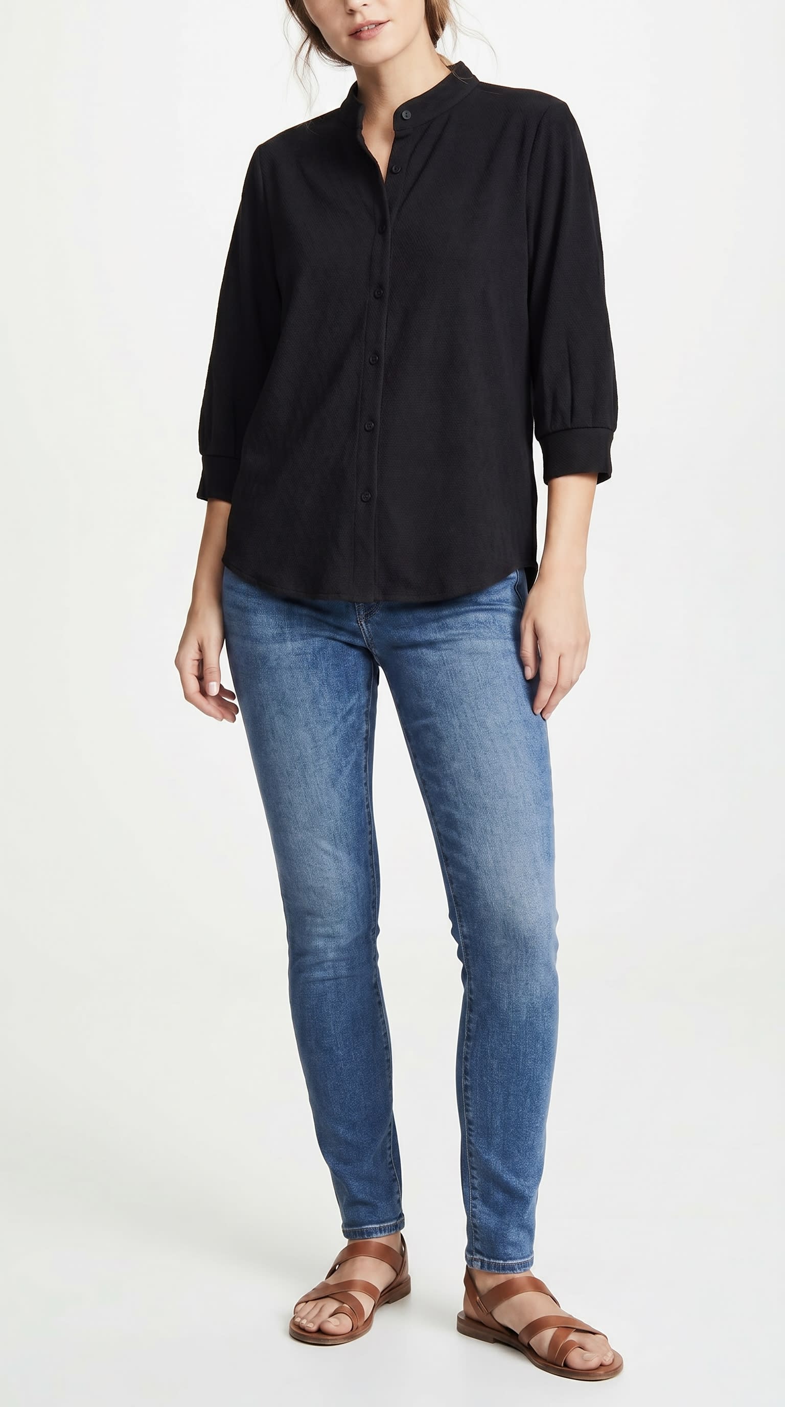 Black Knit Top
