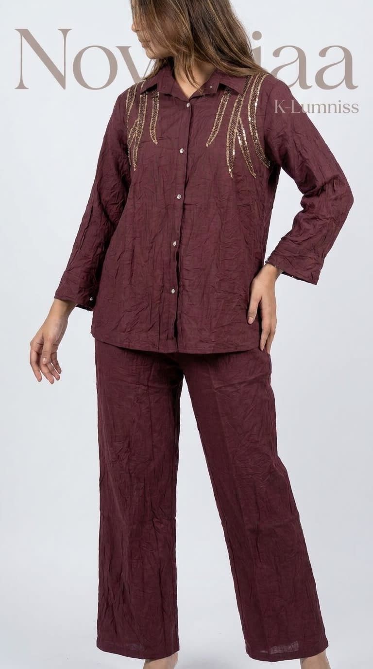 Two Piece Coord Set - Button-Down