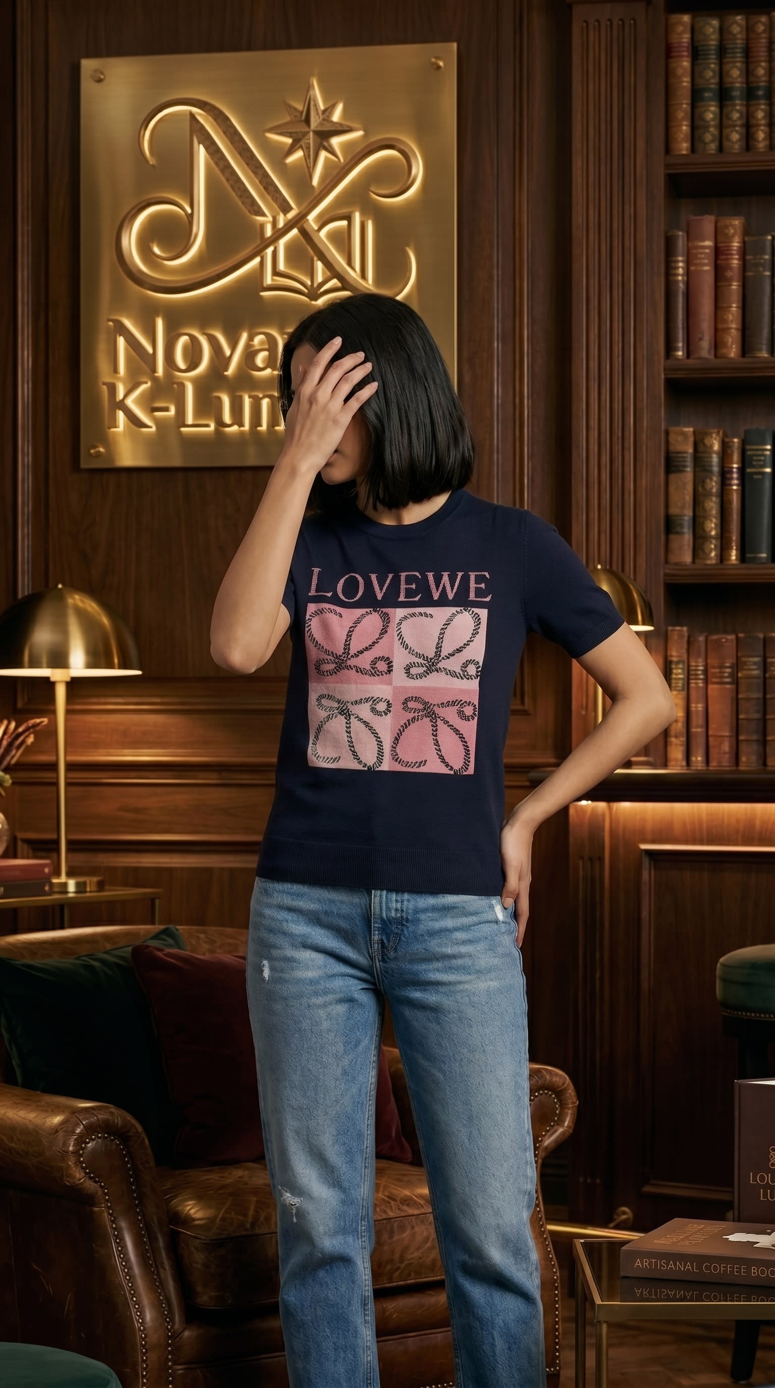 Korean Graphic Knit Tee