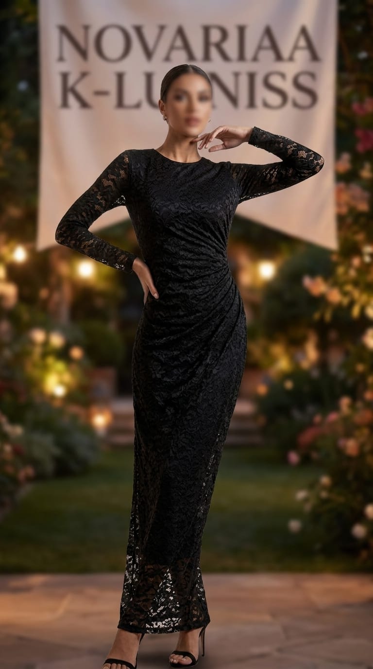 Lace Evening Gown