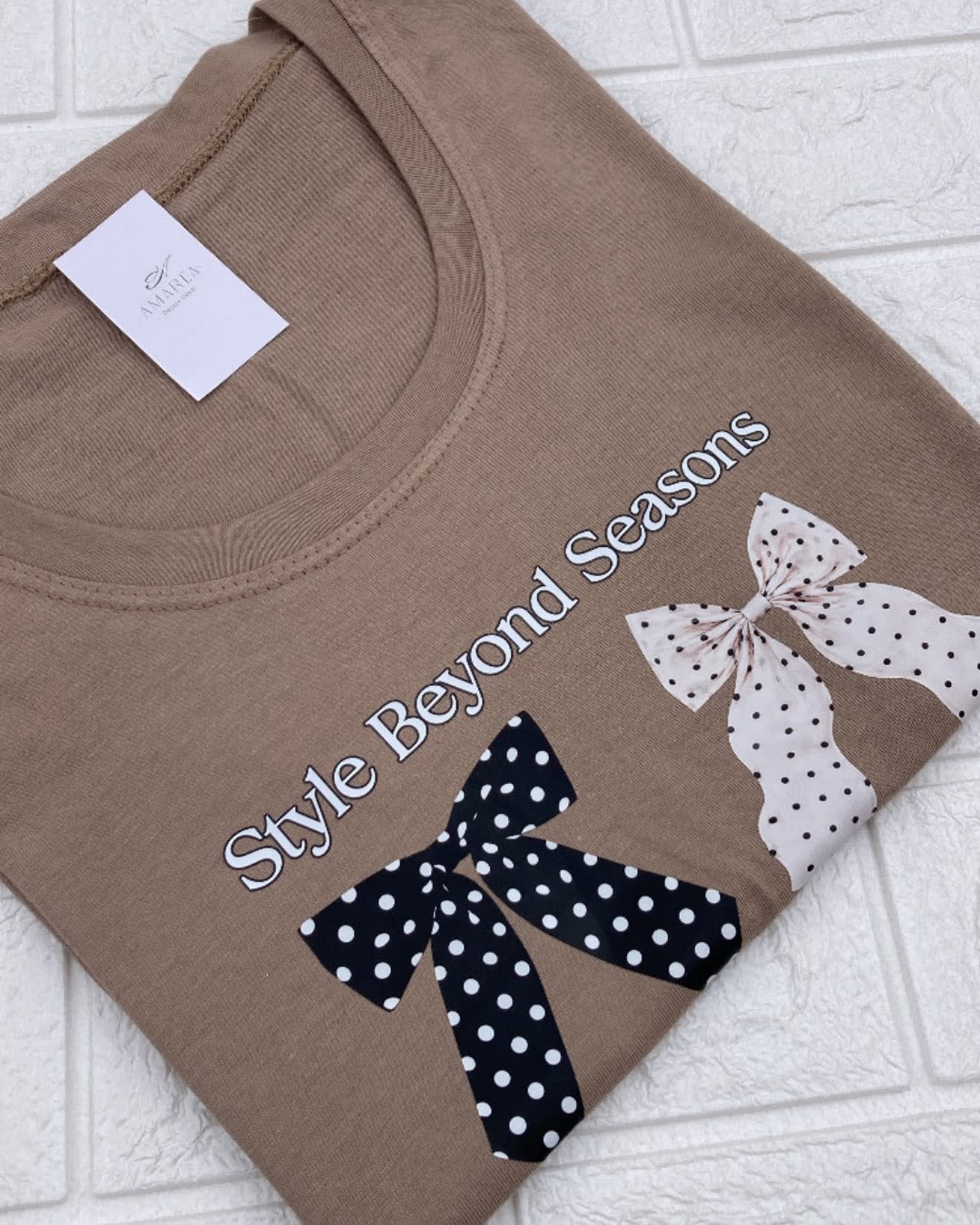 Remera Estampada Moño