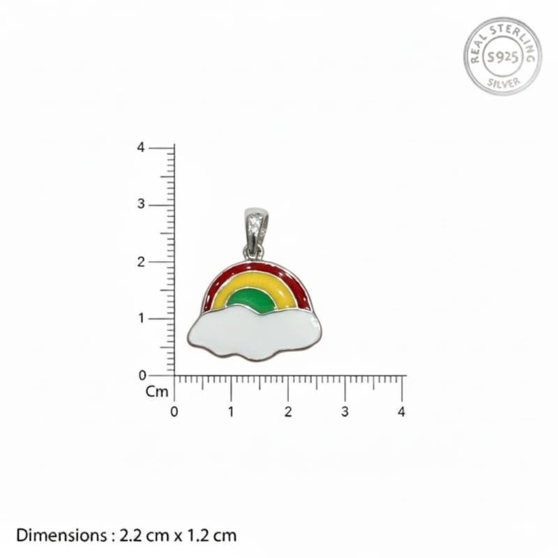 Girls Rainbow Locket set with pure 925 Silver