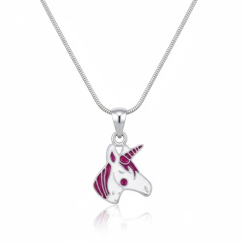 Aradhya925 Girl's Pegasus Horse pendent with chain