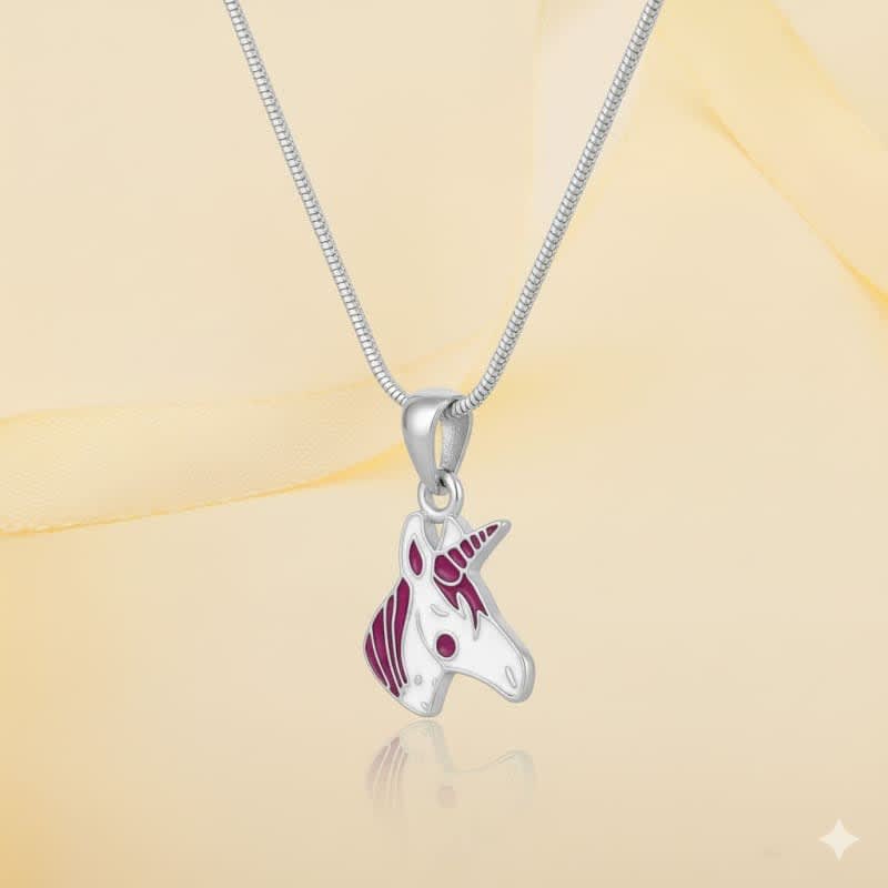 Aradhya925 Girl's Pegasus Horse pendent with chain