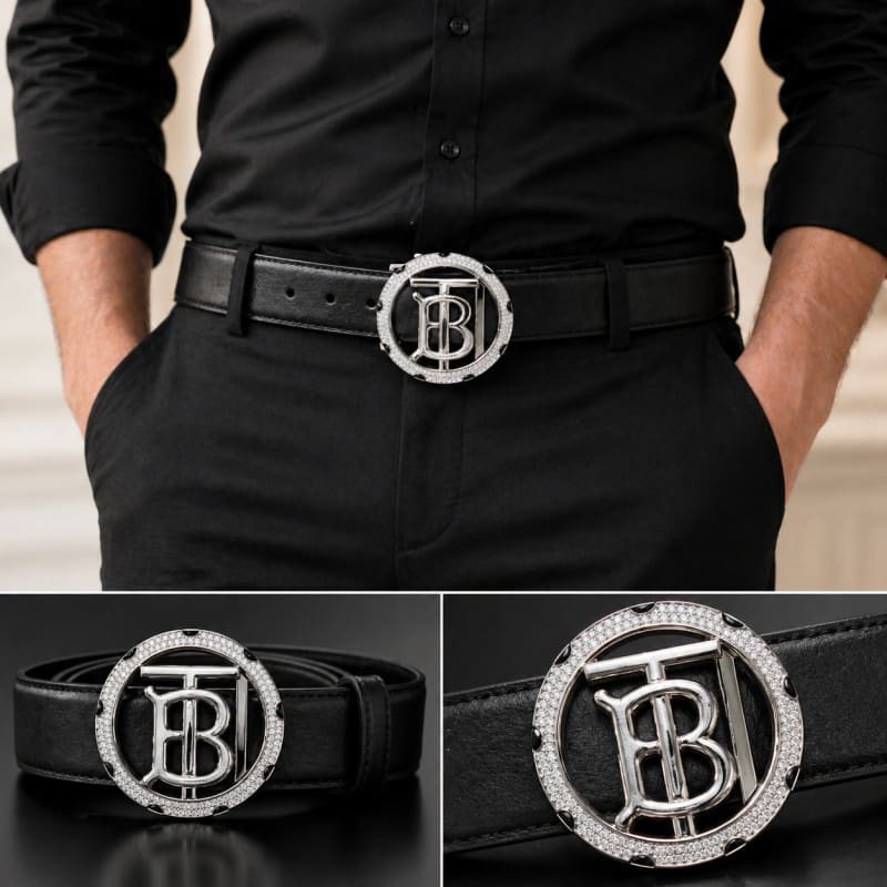 Aradhya925 Silver925 Men's Charming Buckle For Belts(Only Buckle Not Belt)