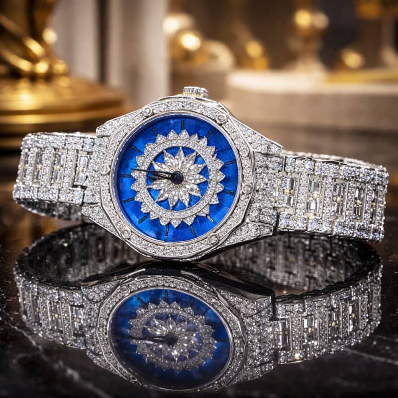 Aradhya925 Men's Round Shape Spin Dialer Watch