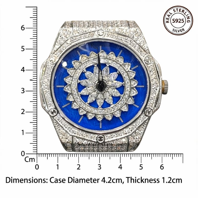 Aradhya925 Men's Round Shape Spin Dialer Watch