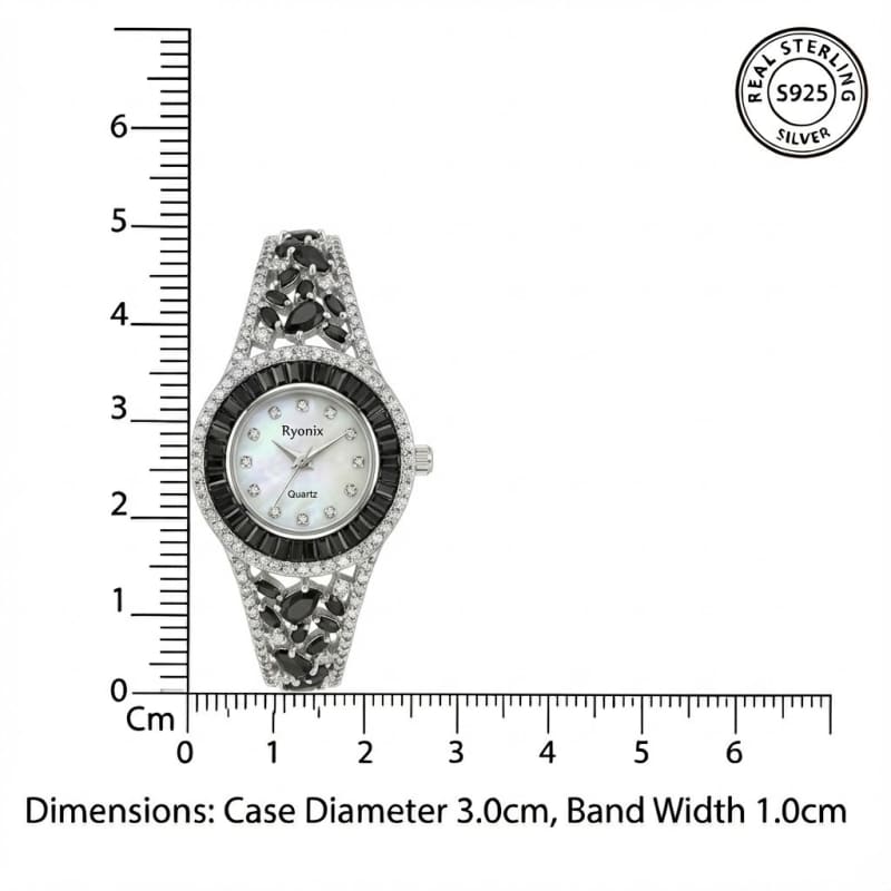 aradhya925 Women's Bracelet Type Black Round Dialer Watch