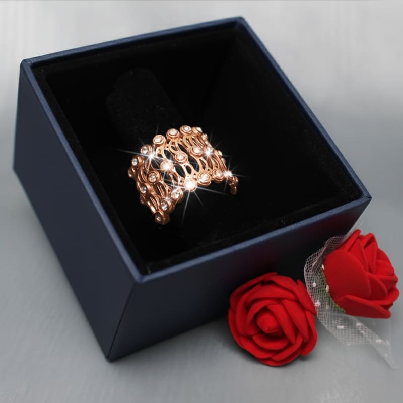 Aradhya925 Convertable Ring And Bracelet Rose Gold