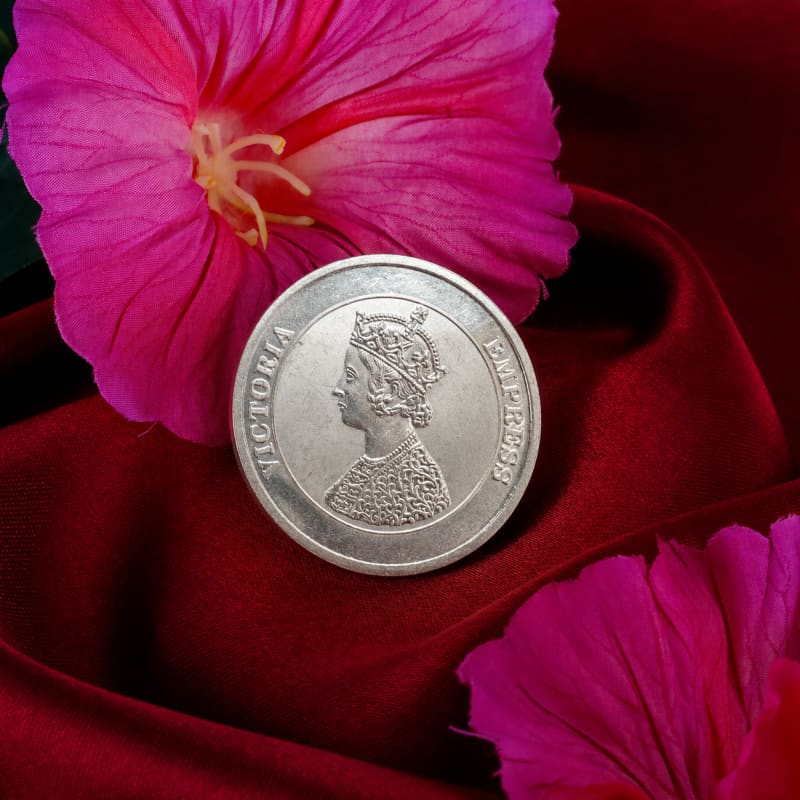 Aradhya925 10Grma Pure Silver King Victoria Coin