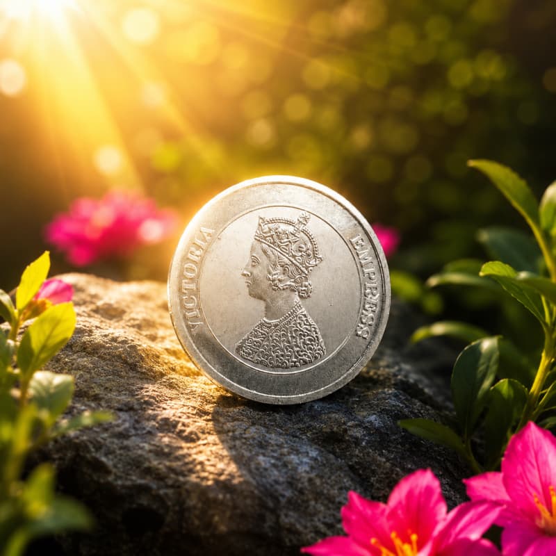 Aradhya925 10 Gram Pure Silver King Victoria Coin