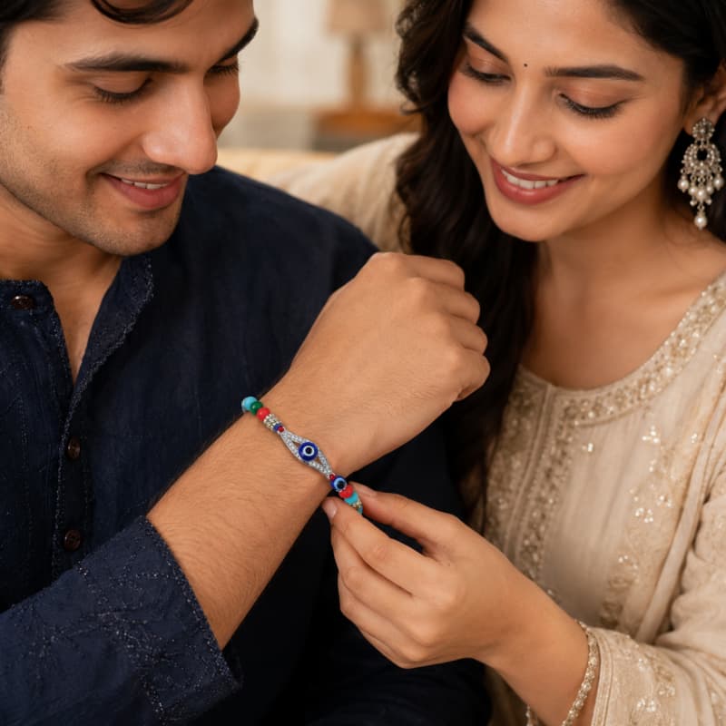 Aradhya925 Evil Eye Charming Rakhi