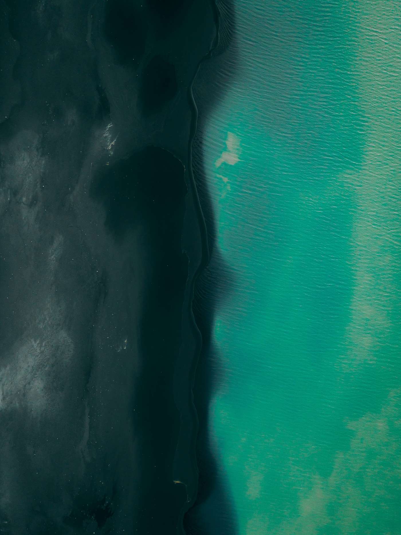 Emerald and Teal Waters — phone wallpaper preview