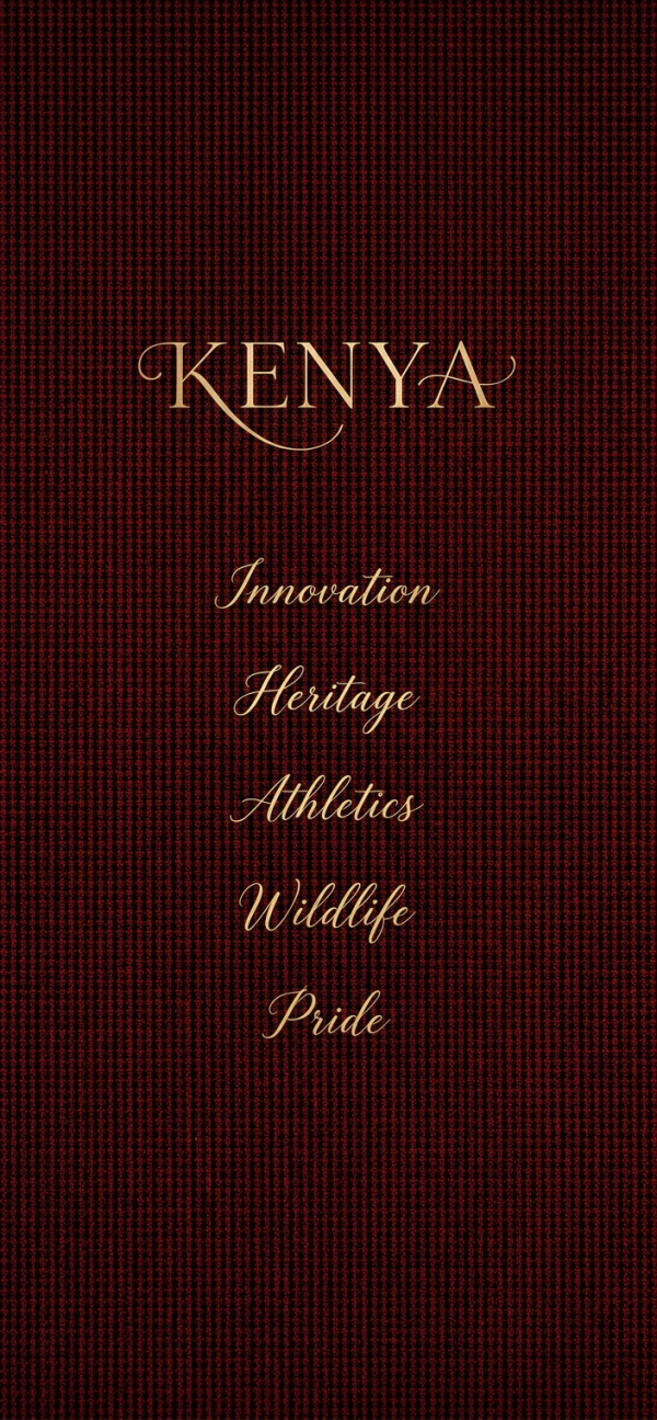 Kenya Golden Script Tribute — phone wallpaper