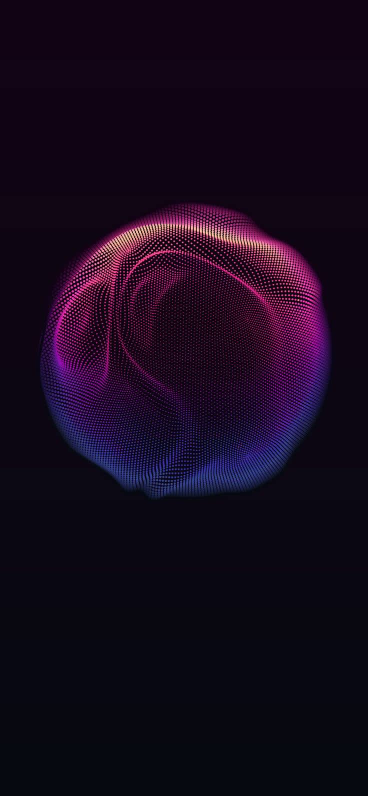 Vibrant Dot Matrix Swirl — phone wallpaper preview