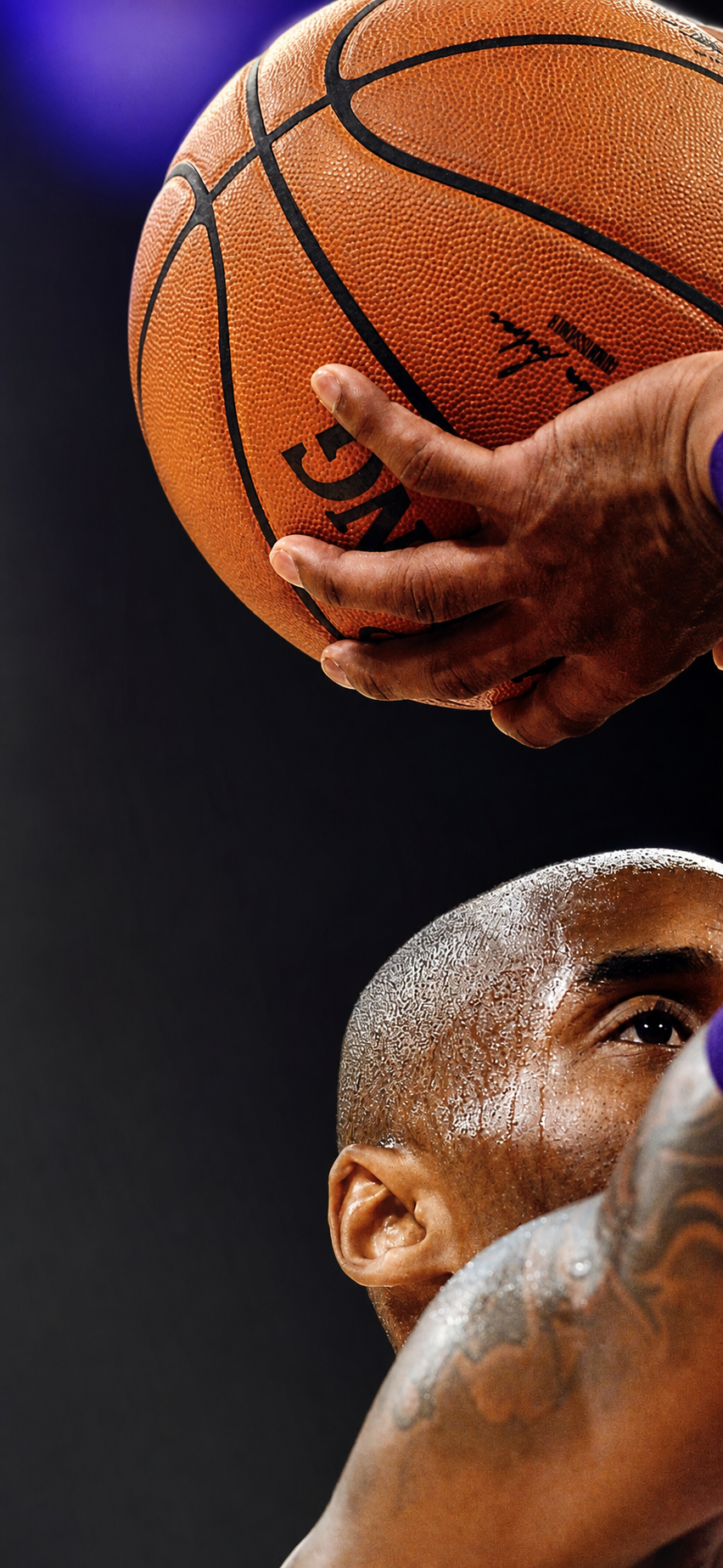 Intense Basketball Player Focus — phone wallpaper preview