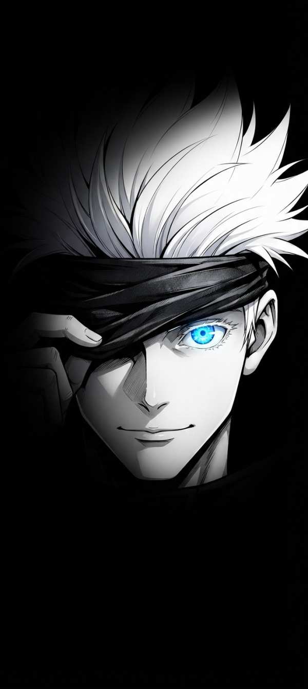 Gojo Satoru's Piercing Blue Eye — phone wallpaper