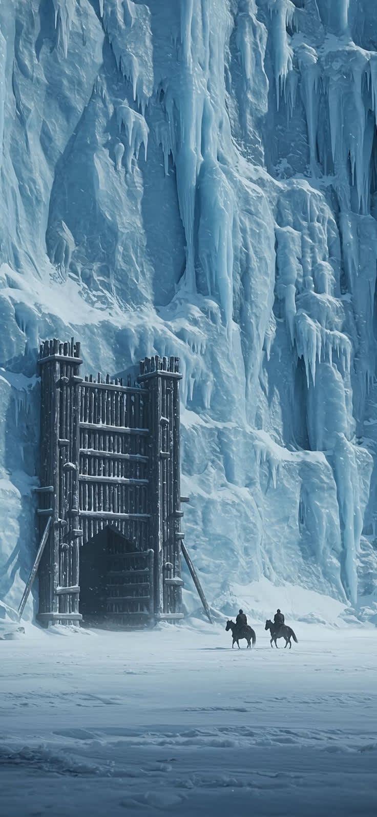 Guardians of the Ice Wall — phone wallpaper preview