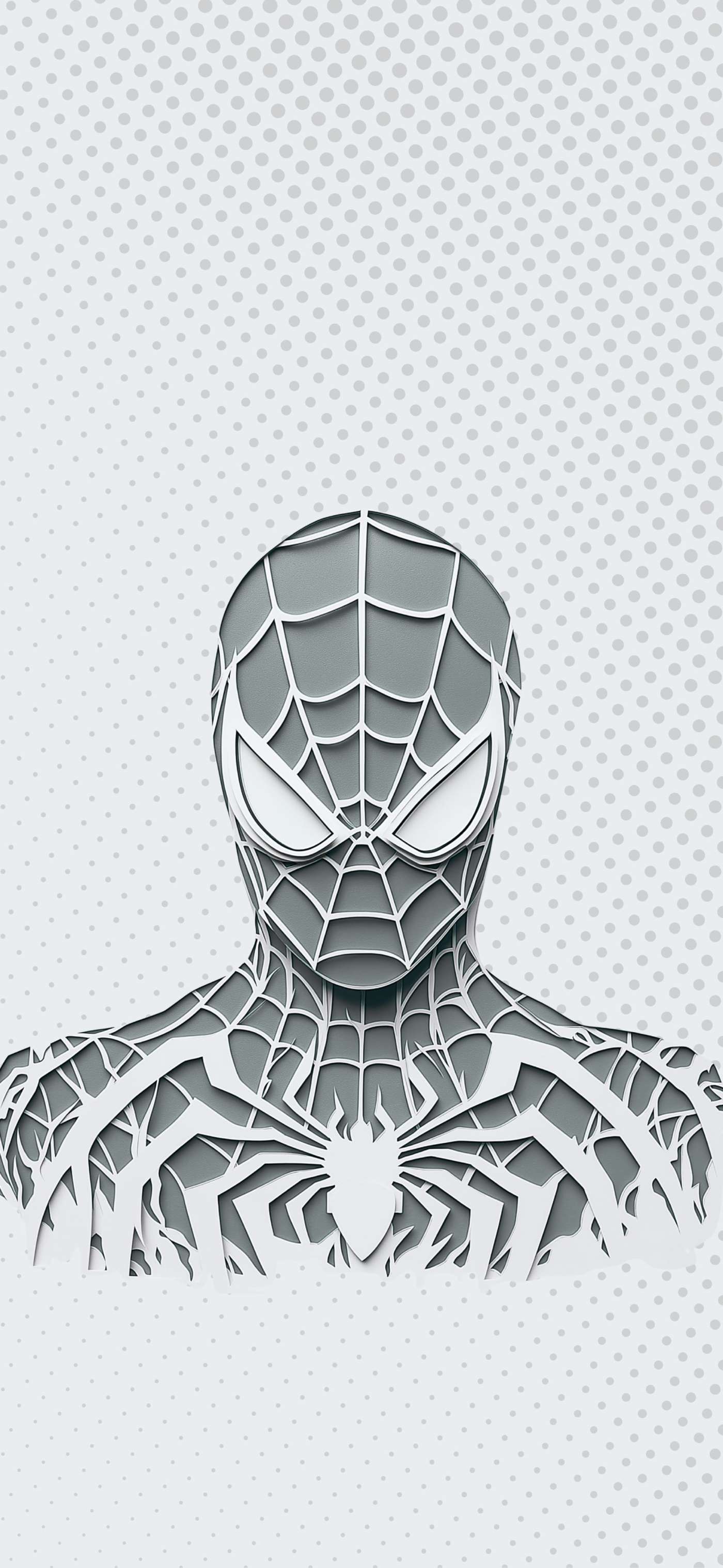 Spider-Man Paper Cutout Hero — phone wallpaper preview