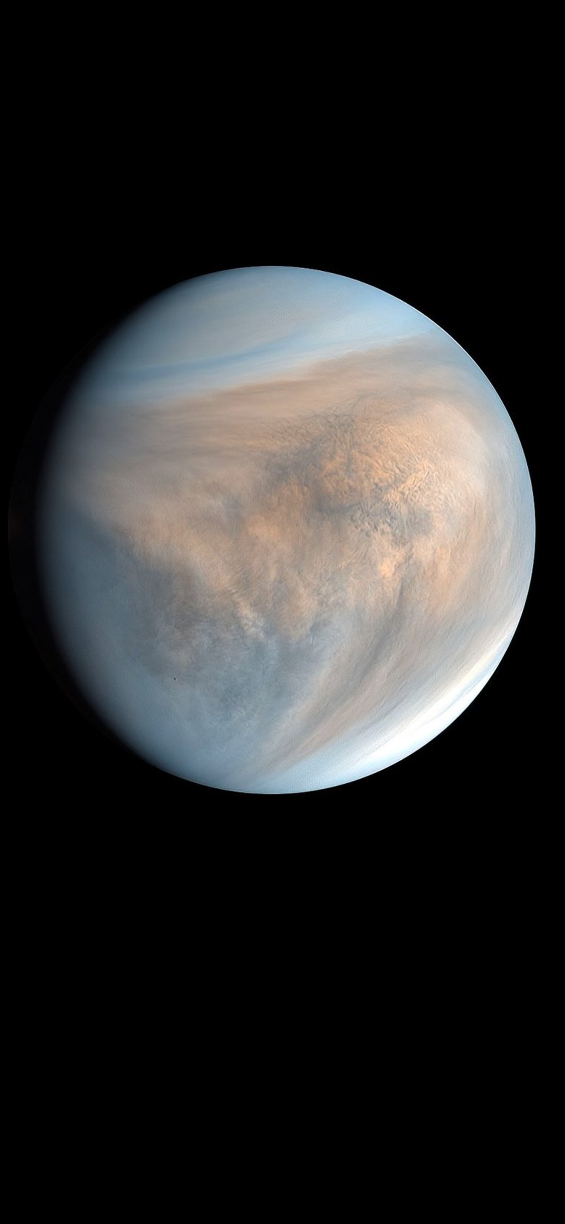 Venus Planet Swirling Clouds — phone wallpaper preview