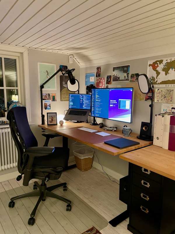 Warm and Productive Home Office — phone wallpaper