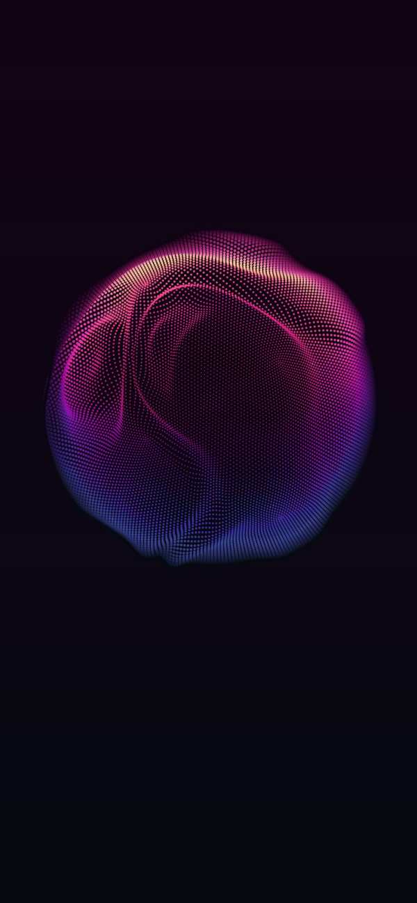Vibrant Dot Matrix Swirl — phone wallpaper