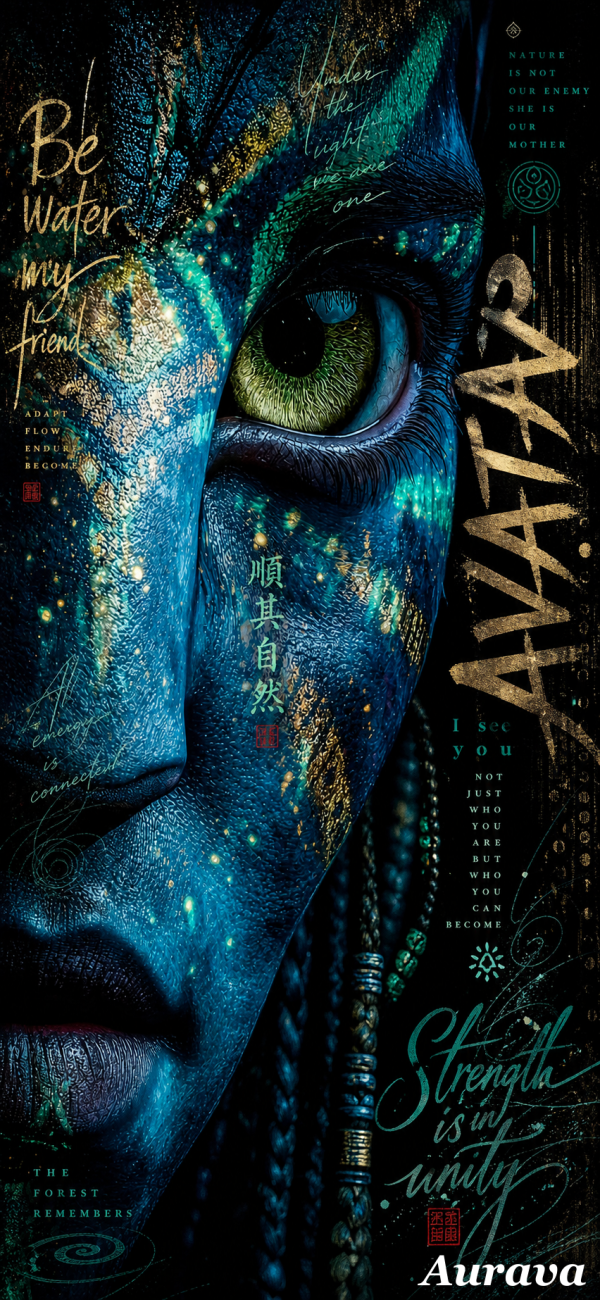 Avatar Na'vi Wisdom Portrait — phone wallpaper
