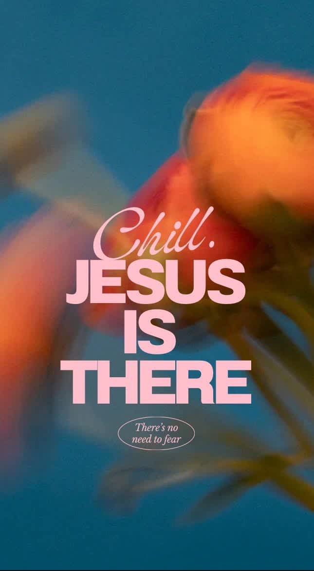 Chill Jesus Is There — phone wallpaper preview