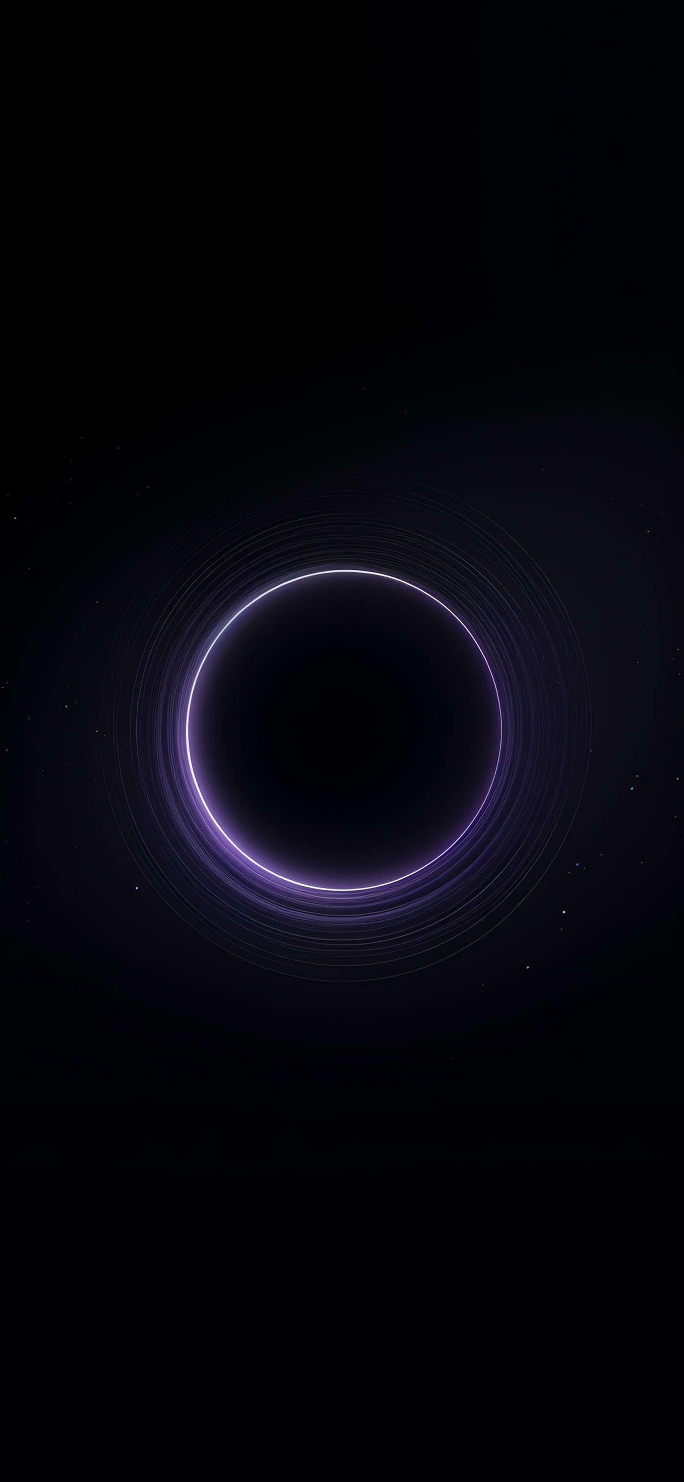 Glowing Purple Cosmic Ring — phone wallpaper preview