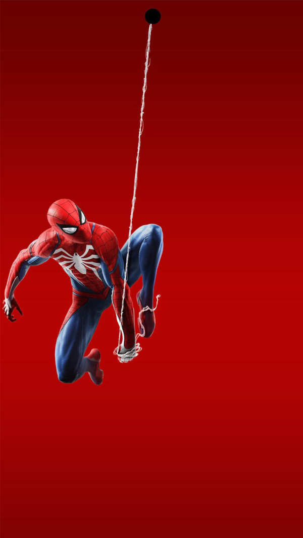 Spider-Man Dynamic Web Swing — phone wallpaper