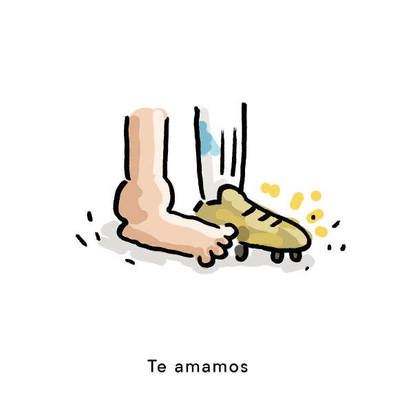 Barefoot and Cleat Football Love — tablet wallpaper