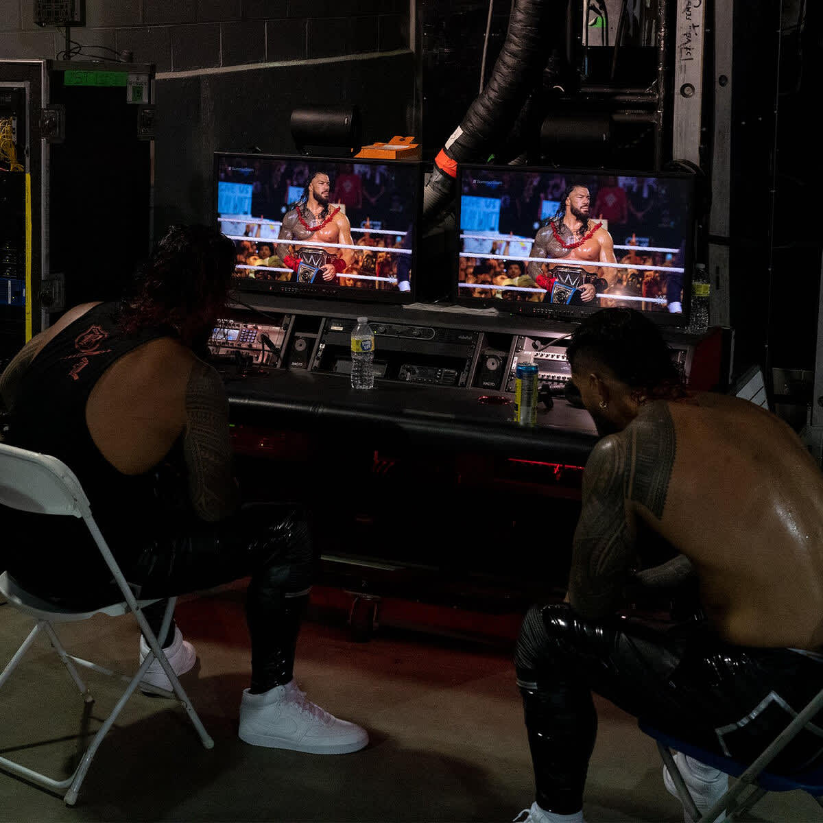 Backstage Wrestling Monitor View — tablet wallpaper preview