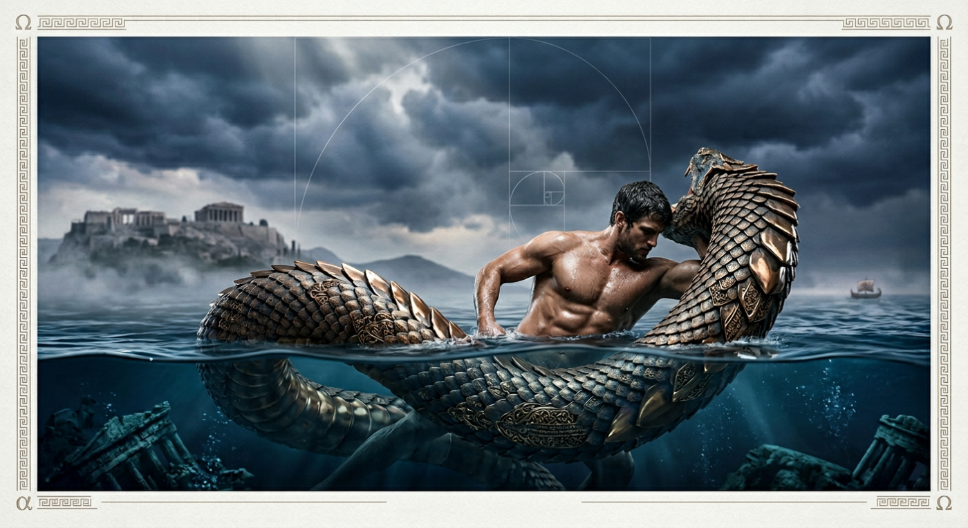 Mythical Guardian of Atlantis — desktop wallpaper preview