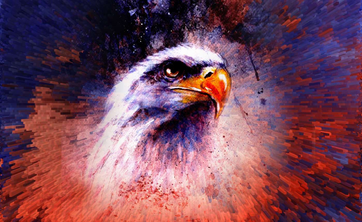 Abstract Eagle Spirit — desktop wallpaper preview