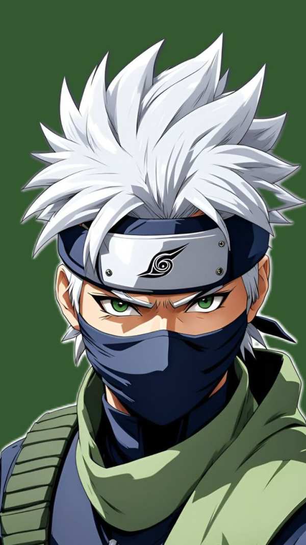Kakashi Hatake Intense Gaze — phone wallpaper