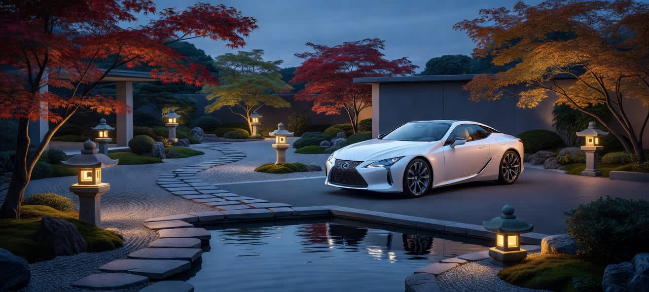 Zen Garden Lexus Dusk — desktop wallpaper preview