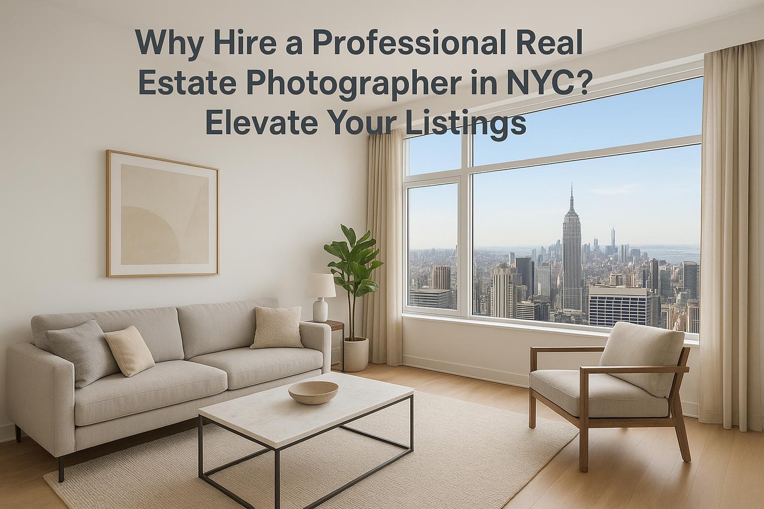 Why Hire a Professional Real Estate Photographer in NYC? Elevate Your Listings