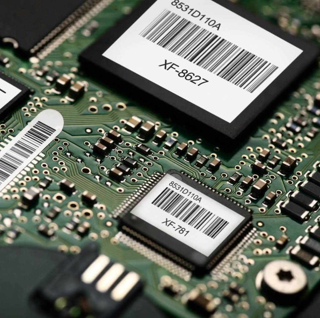 Electronic Parts Labels from MNARA Supplies