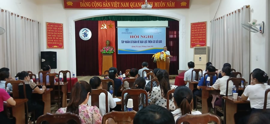 Ảnh: H.Đ Quang cảnh buổi tập huấn.