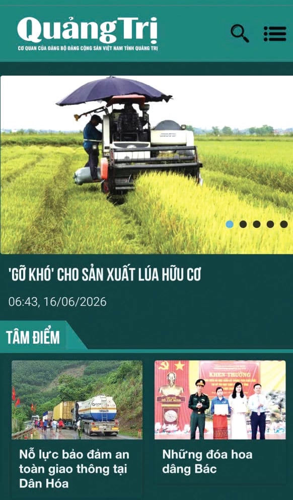Báo Quảng Trị điện tử là địa chỉ cung cấp thông tin nhanh, đa dạng và tin cậy của nhiều bạn đọc - Ảnh: H.N